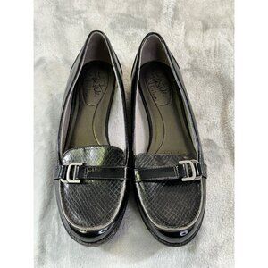 Life Stride womens 7.5W black comfort soft loafers